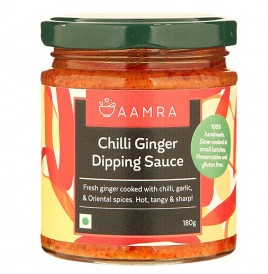 Aamra Chilli Ginger Dipping Sauce  Glass Jar  180 grams